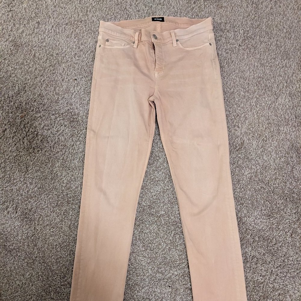 HUDSON JEANS , Size 29, pink distressed